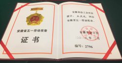 志愿者王庆礼被授予“安徽省五一劳动奖章”