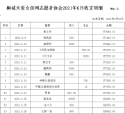 桐城关爱女孩网2021.6-7月收支